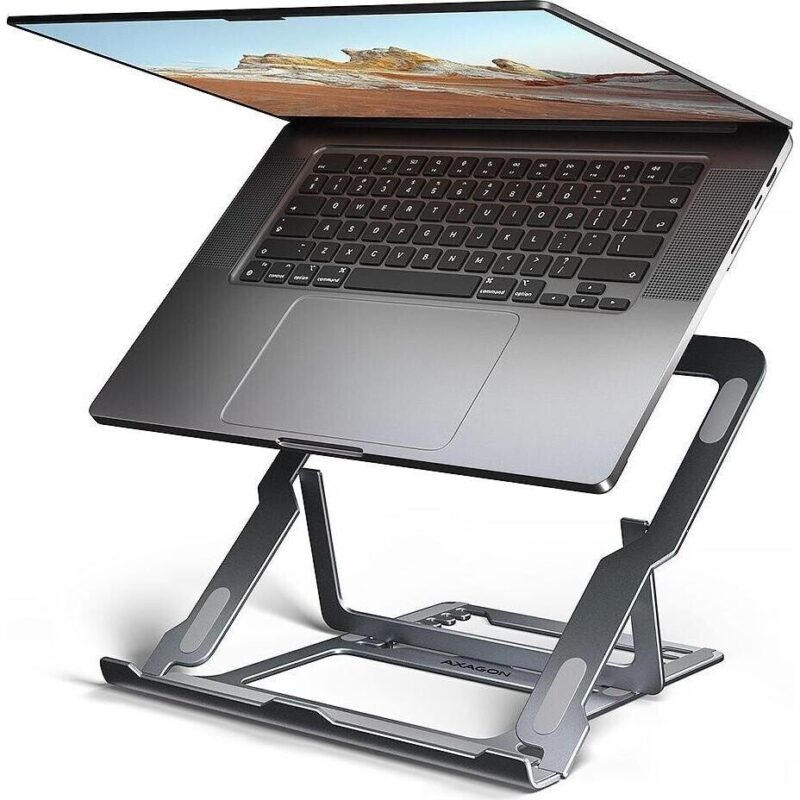 AXAGON (STND-LAG) ALU STAND FOR 10" - 17,3" LAPTOPS, 8 ADJUSTABLE ANGLES, GREY