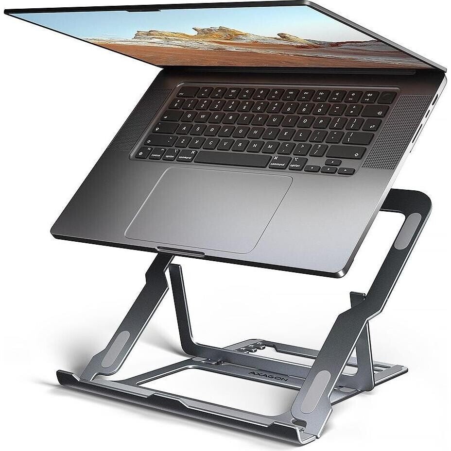 AXAGON (STND-LAG) ALU STAND FOR 10" - 17,3" LAPTOPS, 8 ADJUSTABLE ANGLES, GREY