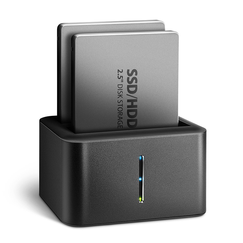 AXAGON (ADSA-D25) USB 3.2 GEN 1 - 2X SATA 6G 2.5" SSD/HDD CLONE DUAL MINI DOCK