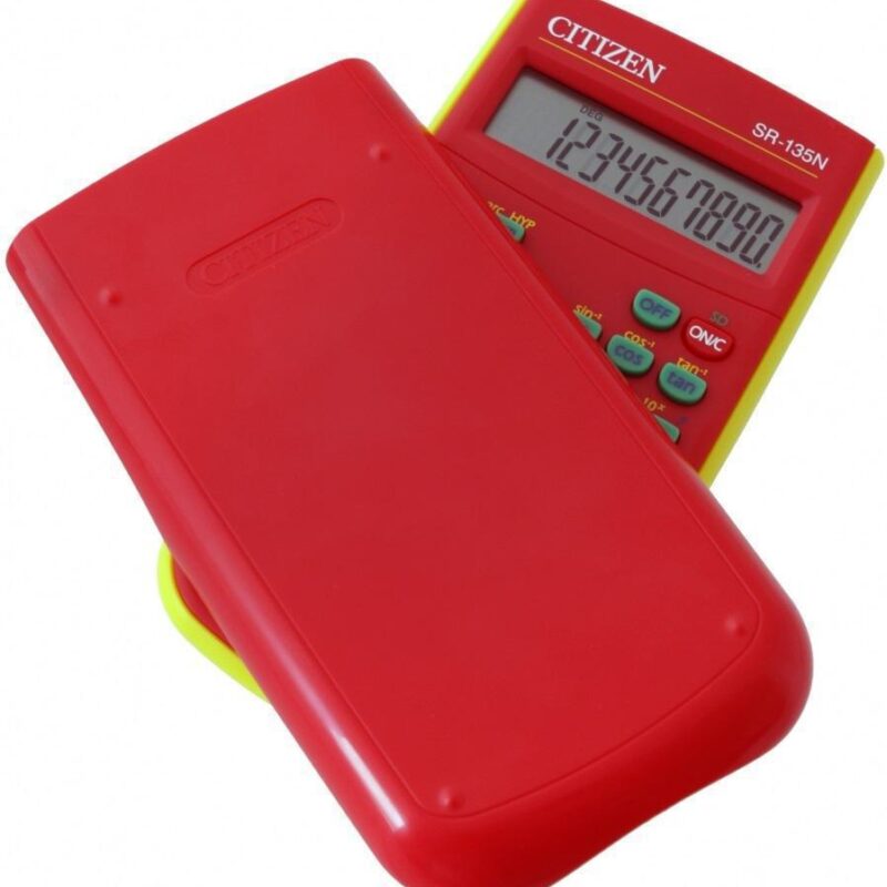 CITIZEN SR135FRDCFS DESKTOP CALCULATOR (RED)