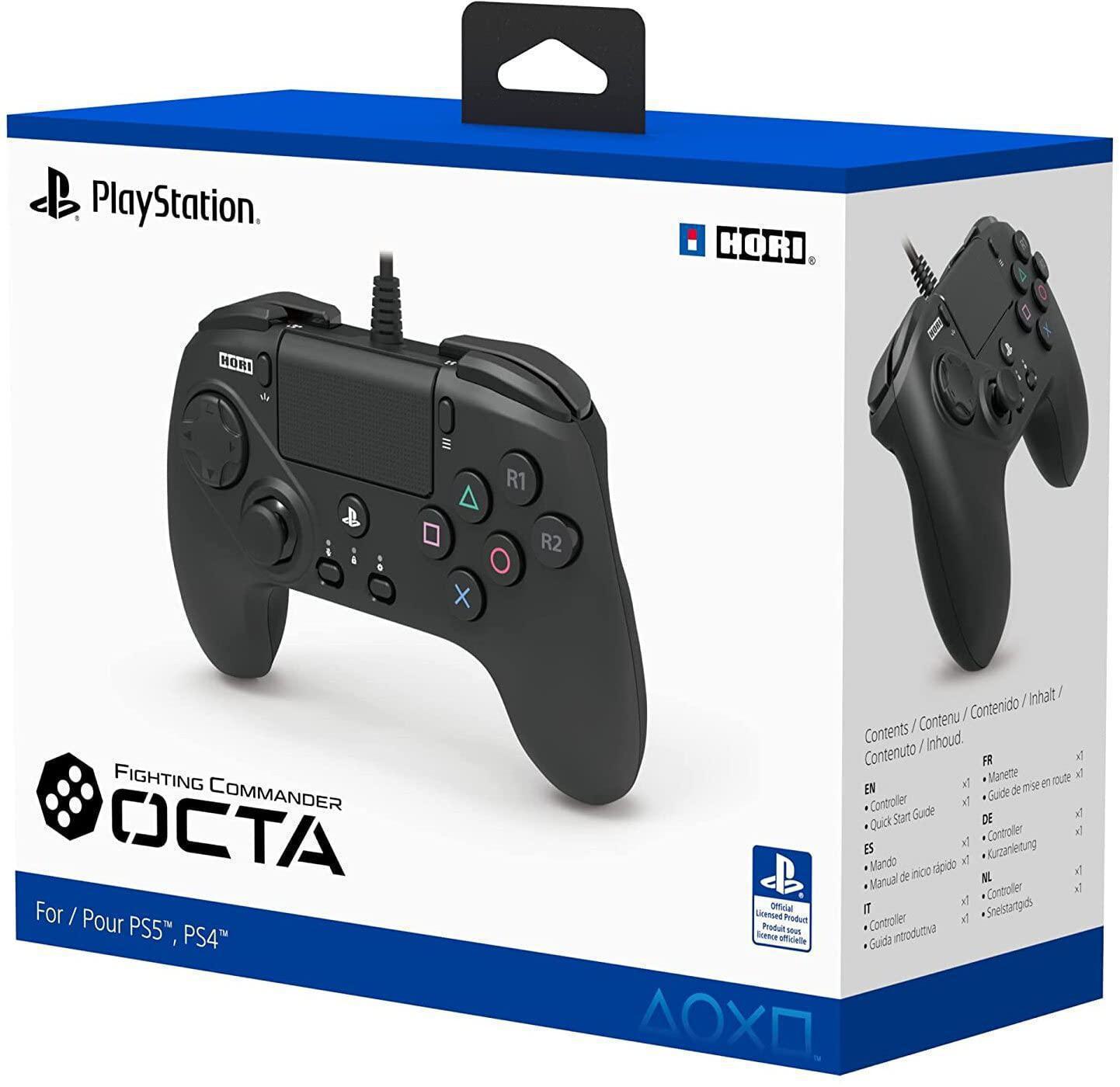 HORI (SPF-023U) FIGHTING COMMANDER OCTA,  FOR PLAYSTATION 5 AND 4
