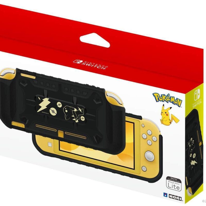 HORI (NS2-077U) HYBRID SYSTEM ARMOR (PIKACHU BLACK AND GOLD) - FOR SWITCH LITE   