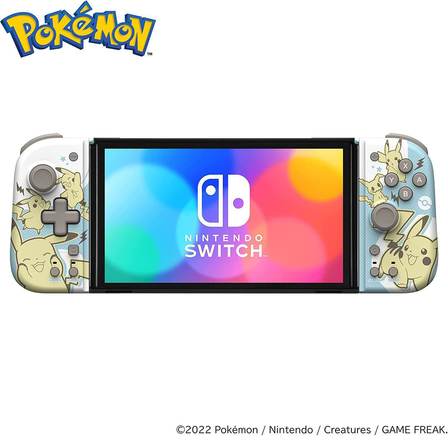 HORI (NSW-410U) SPLIT PAD COMPACT ( PIKACHU AND MIMIKYU) - FOR SWITCH OLED/SWITCH