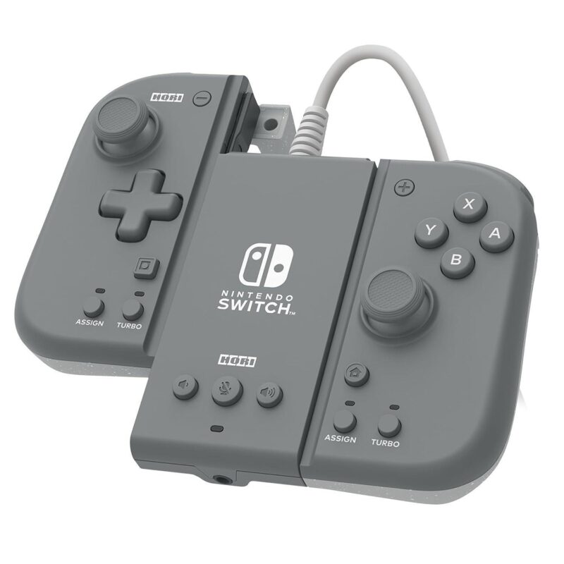 HORI (NSW-426U) SPLIT PAD COMPACT ATTACHMENT SET (SLATE GREY) - FOR SWITCH OLED/SWITCH