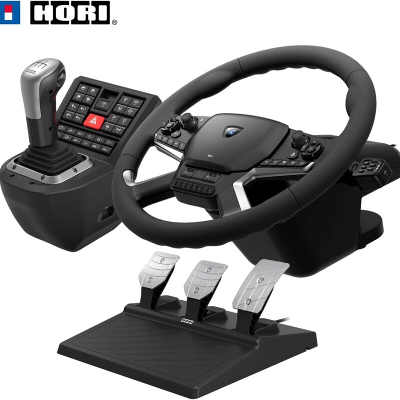 HORI (HPC-044E) WHEEL FORCE FEEDBACK TRUCK CONTROL SYSTEM FOR PC