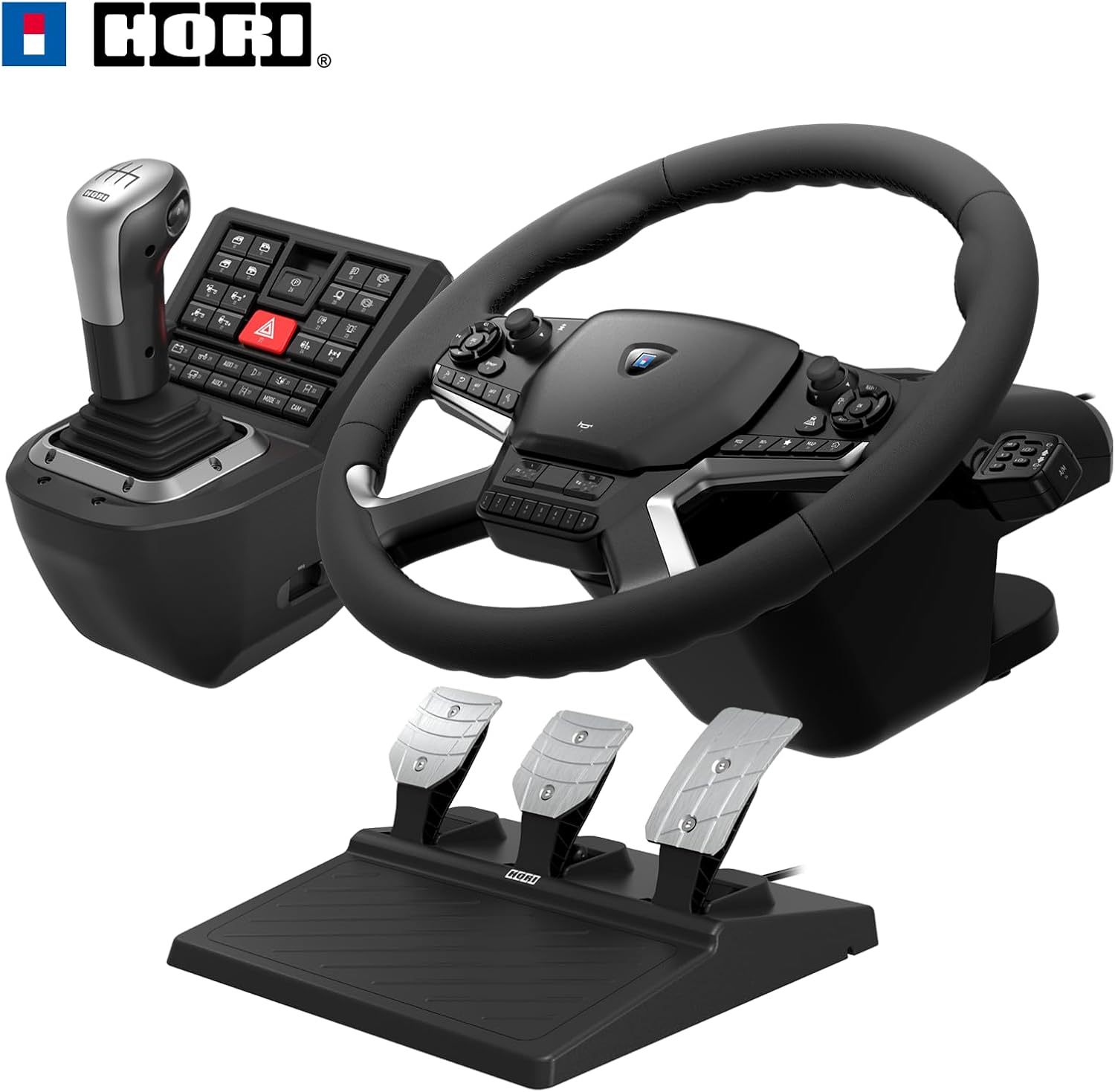 HORI (HPC-044E) WHEEL FORCE FEEDBACK TRUCK CONTROL SYSTEM FOR PC