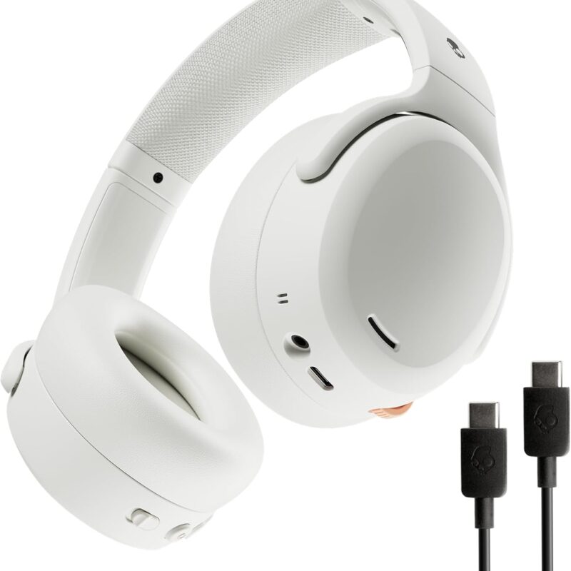 SKULLCANDY CRUSHER ANC 2, BONE/ORANGE (S6CAW-S951) WIRELESS ANC OVER-EAR HEADPHONES