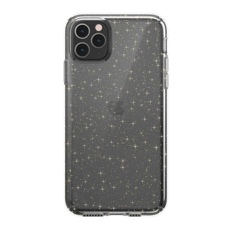 SPECK IPHONE 11 PRO MAX CASE (130027-5636) PRESIDIO CLEAR + GLITTER ( CLEAR WITH GOLD GLITTER)