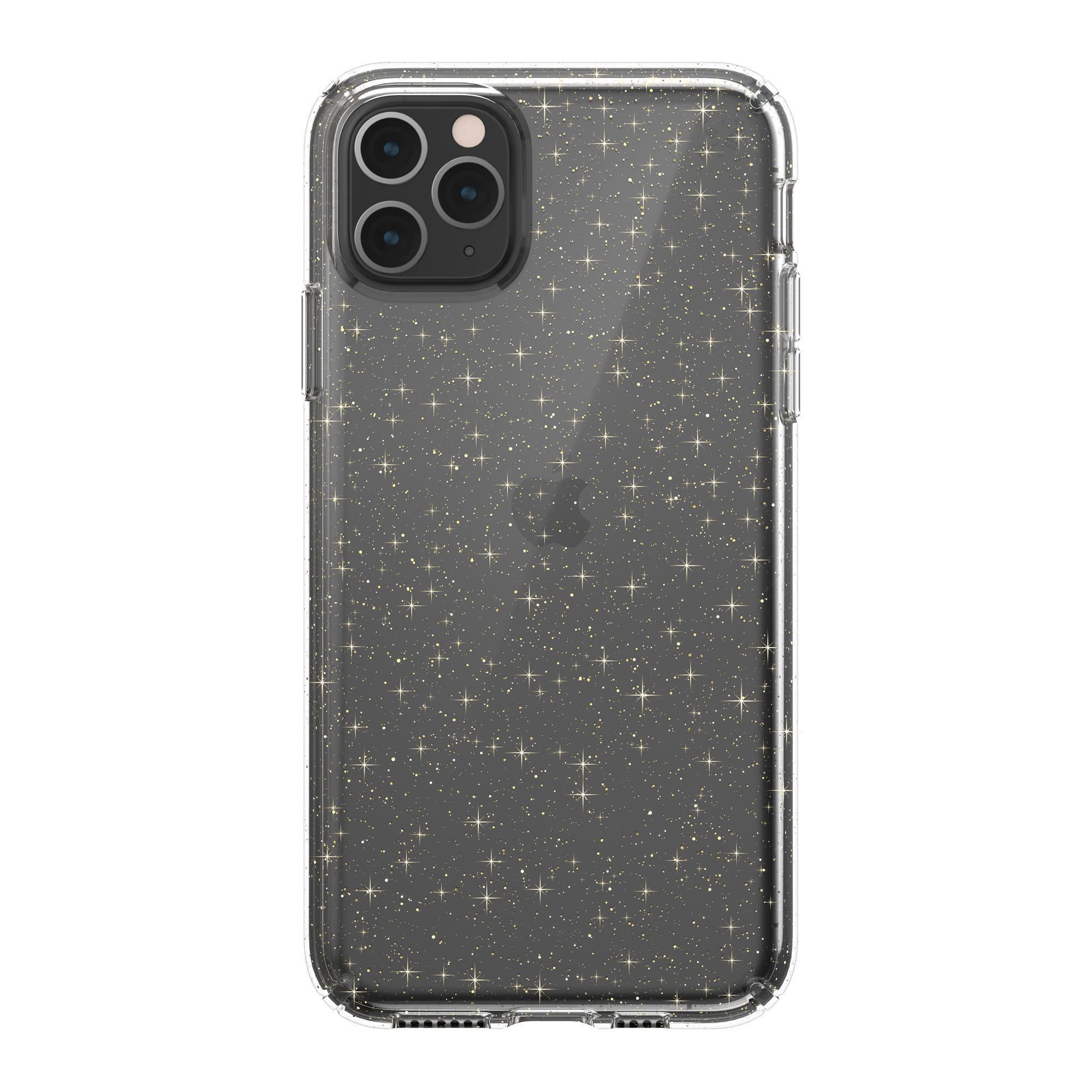 SPECK IPHONE 11 PRO MAX CASE (130027-5636) PRESIDIO CLEAR + GLITTER ( CLEAR WITH GOLD GLITTER)