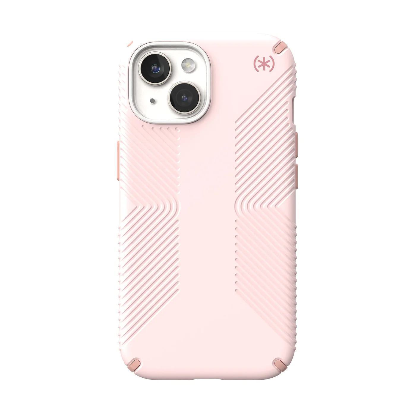 SPECK (150557-3209) IPHONE 15 MAGSAFE CASE, PRESIDIO2 GRIP (NIMBUS PINK / DAHLIA PINK / STRAWBERRY MILK)