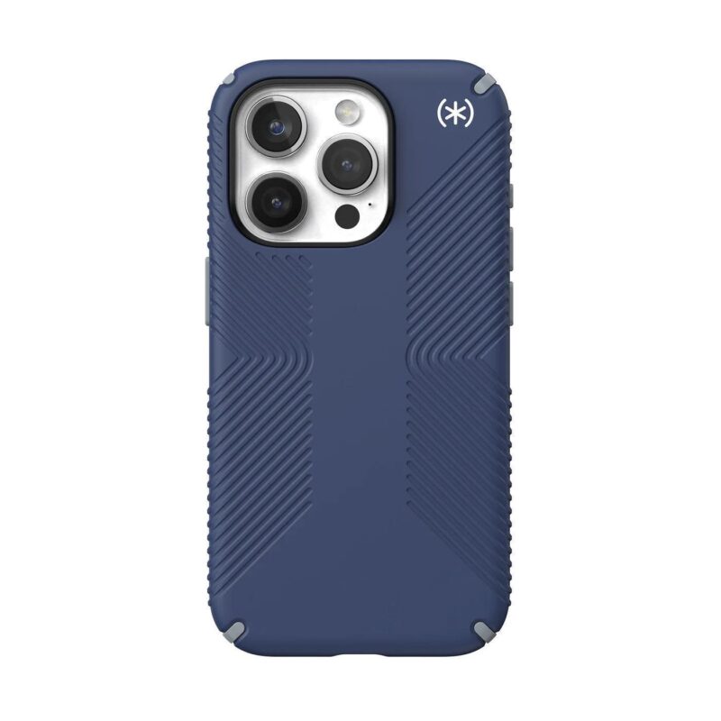 SPECK (150563-3206) IPHONE 15 PRO MAGSAFE CASE, PRESIDIO2 GRIP (COASTAL BLUE/DUSTGREY/WHITE)
