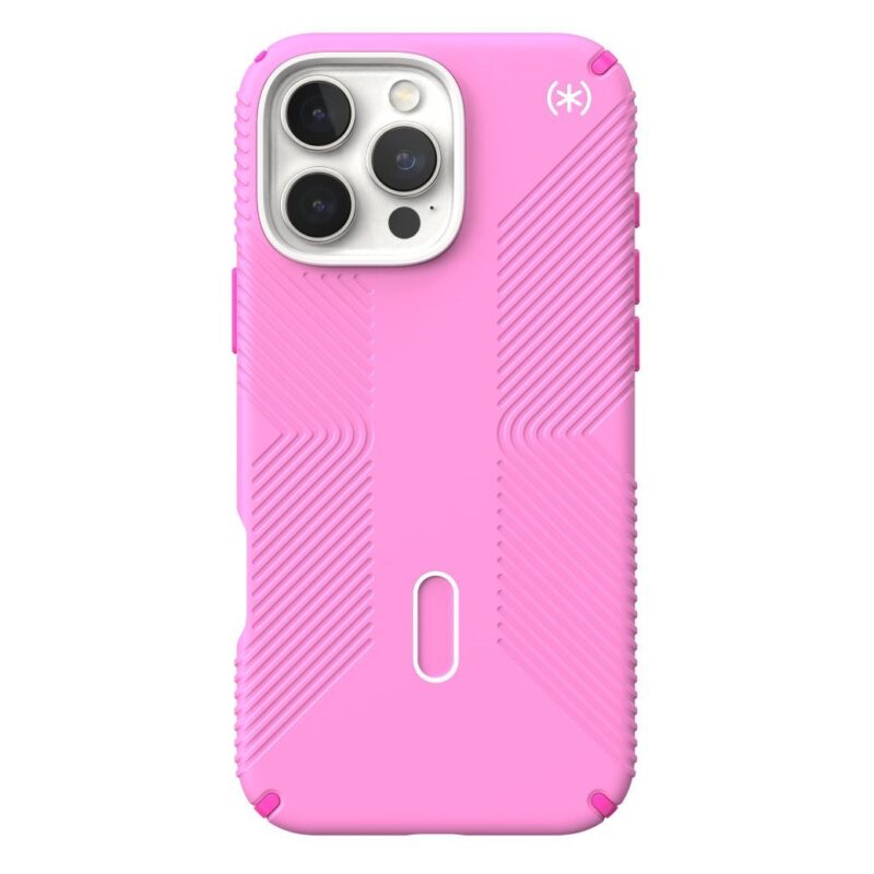 SPECK IPHONE 16 PRO MAX CASE (150725-3249) PRESIDIO PRO GRIP + CLICKLOCK ( TRUE PINK/SHOCKING PINK)