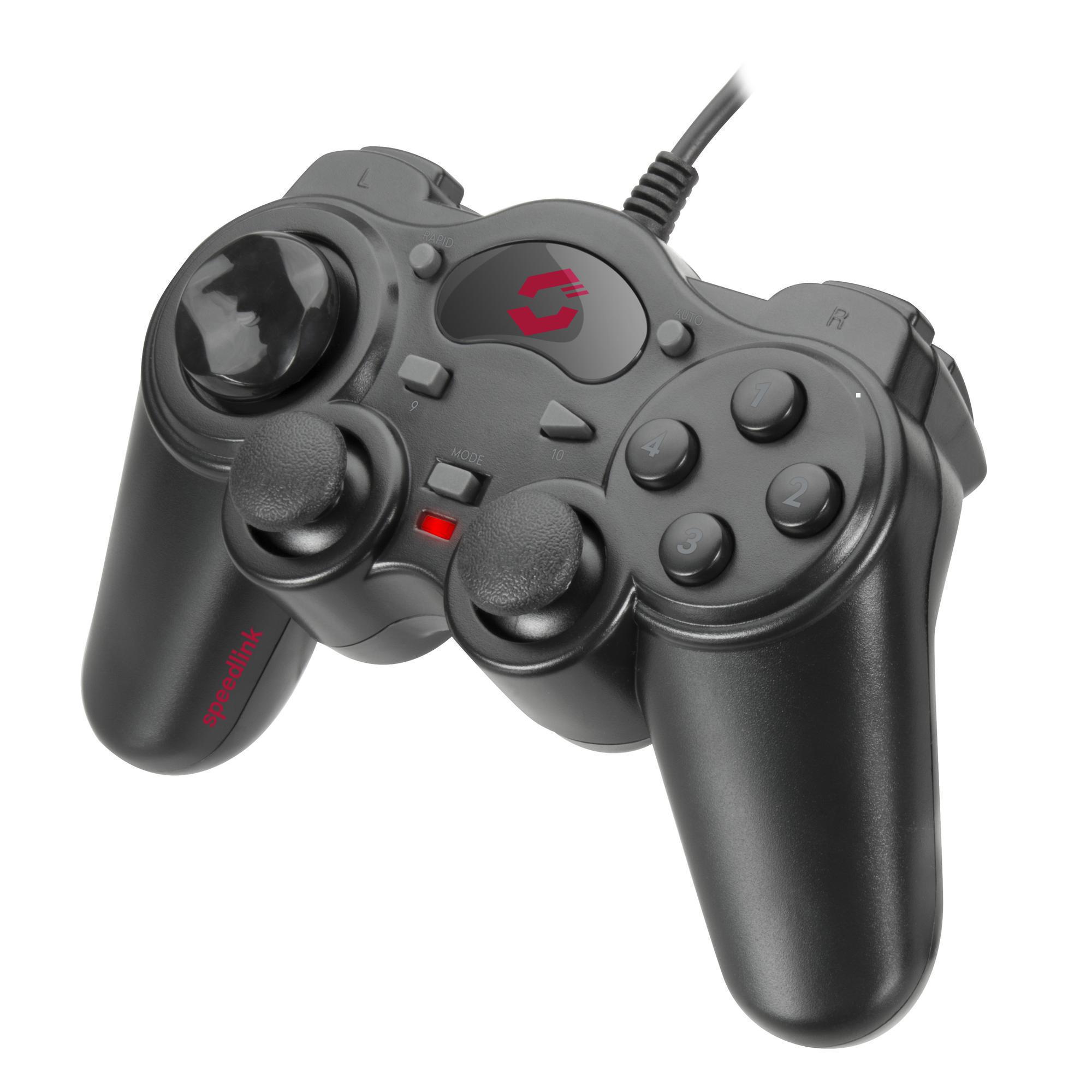 SPEEDLINK SL-6515-BK THUNDERSTRIKE GAMEPAD - USB, BLACK