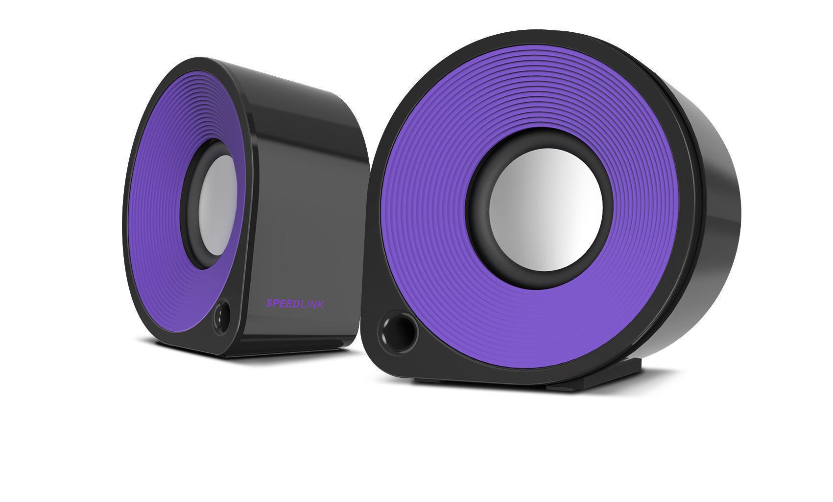SPEEDLINK SL-810000-BKVT , ELLIPZ STEREO SPEAKERS, VIOLET