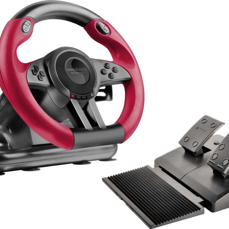 SPEEDLINK (SL-450500-BK) TRAILBLAZER RACING WHEEL (BLACK) FOR PC/PS4/PS3/XBOX SERIES X/S/ONE/SWITCH/OLED