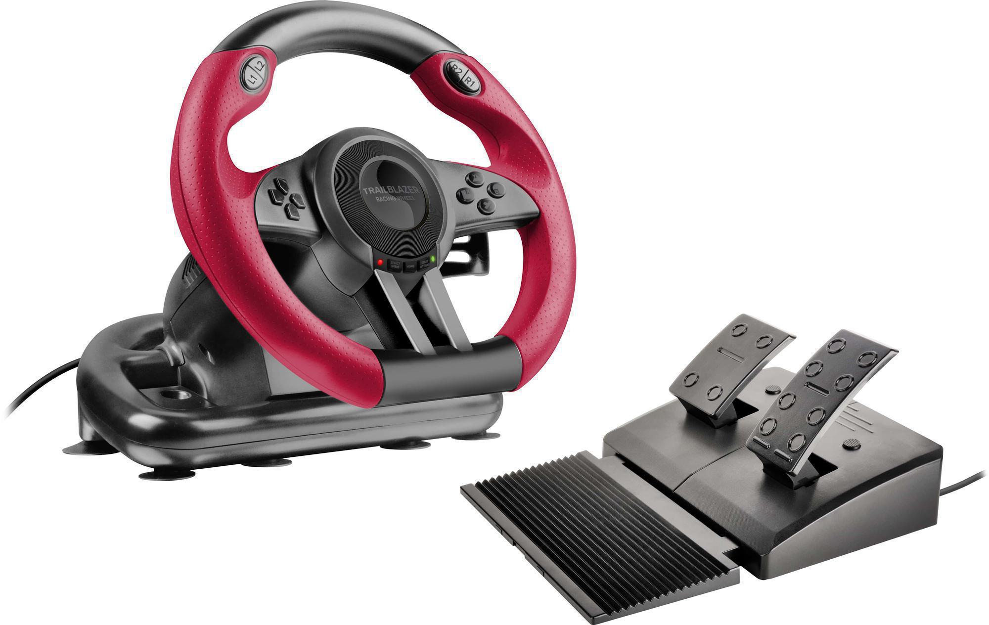 SPEEDLINK (SL-450500-BK) TRAILBLAZER RACING WHEEL (BLACK) FOR PC/PS4/PS3/XBOX SERIES X/S/ONE/SWITCH/OLED