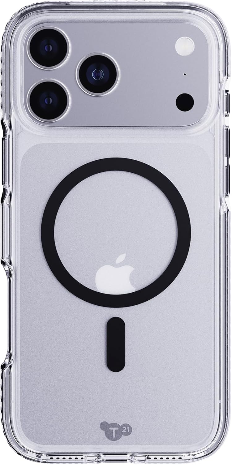 TECH21 IPHONE 17 PRO MAX CASE (T21-11335)  EVOCRYSTAL W/MAGSAFE-CLEAR/BLACK