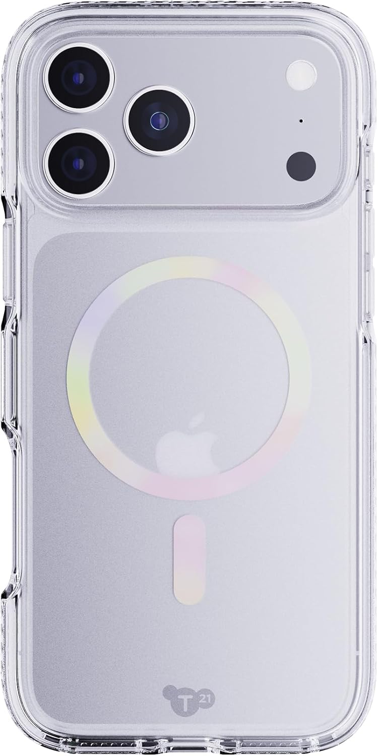 TECH21 IPHONE 17 PRO MAX CASE (T21-11357) EVOCRYSTAL W/MAGSAFE IRIDESCENT