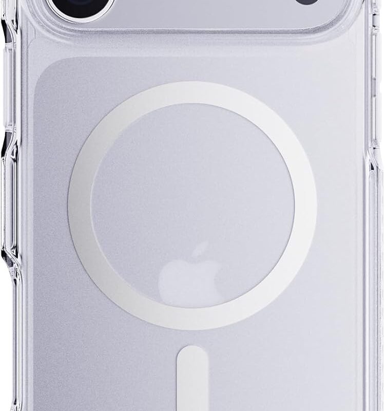 TECH21 IPHONE 17 PRO MAX CASE (T21-11430) EVOCRYSTAL W/MAGSAFE CLEAR/METALIC SILVER