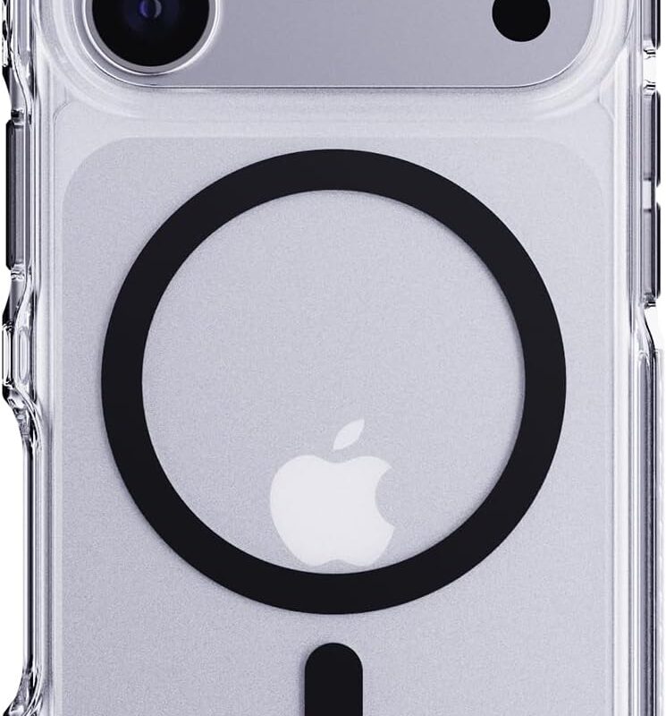 TECH21 IPHONE 17 PRO CASE (T21-11324) EVOCRYSTAL W/MAGSAFE-CLEAR/BLACK