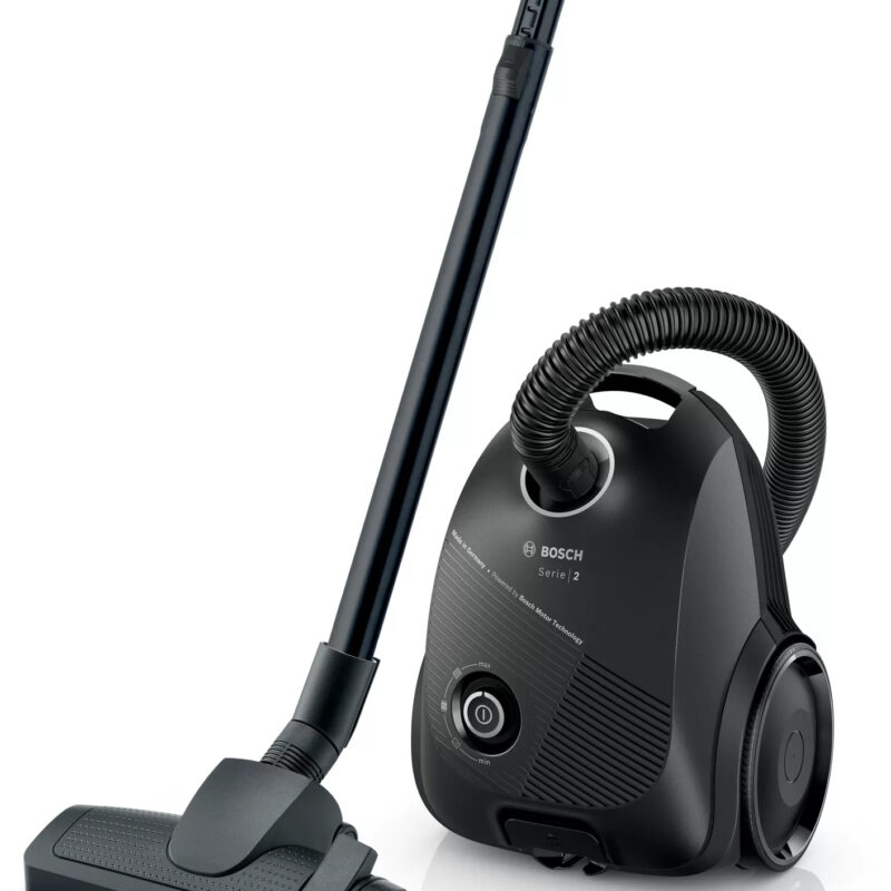 Ηλεκτρική σκούπα Bosch Serie 2 BGBS2BA2 600W με Σακούλα 3.5lt Μαύρη