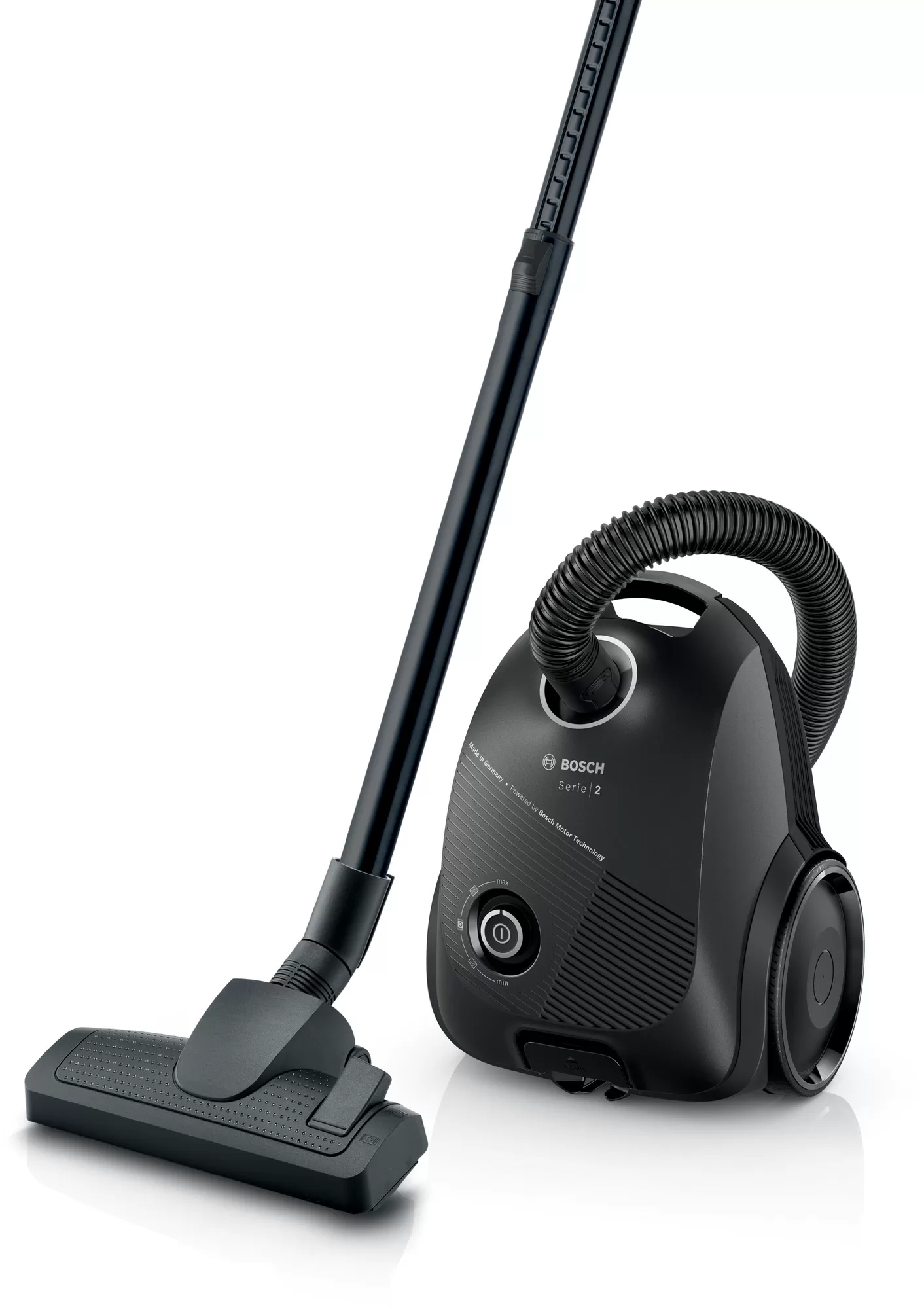 Ηλεκτρική σκούπα Bosch Serie 2 BGBS2BA2 600W με Σακούλα 3.5lt Μαύρη