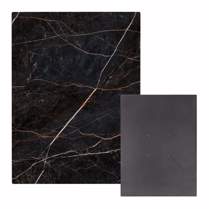 ΕΠΙΦΑΝΕΙΑ ΤΡΑΠΕΖΙΟΥ HPL ΟΡΘΟΓΩΝΙΑ HM6350.34 BLACK MARBLE 60x80εκ.