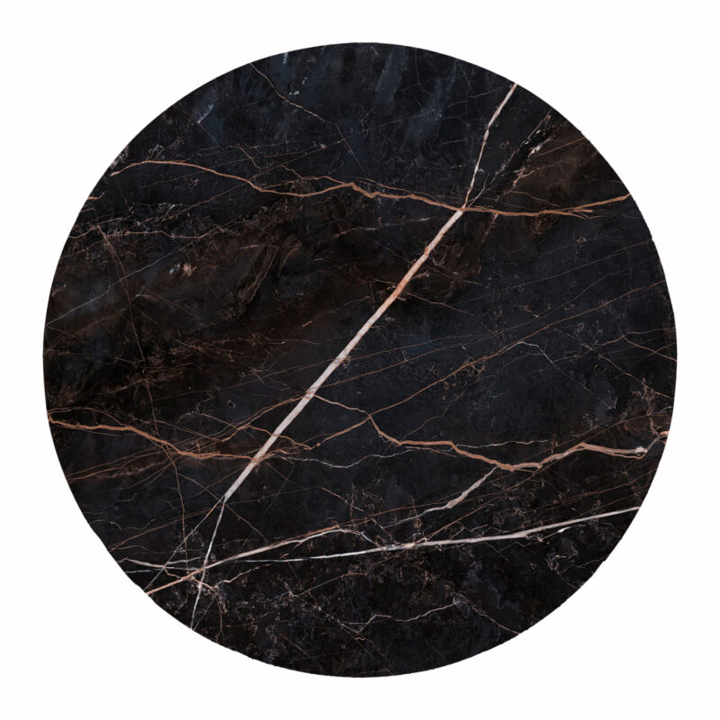 ΕΠΙΦΑΝΕΙΑ ΤΡΑΠΕΖΙΟΥ HPL ΣΤΡΟΓΓΥΛΗ HM6351.34 BLACK MARBLE Φ120εκ.
