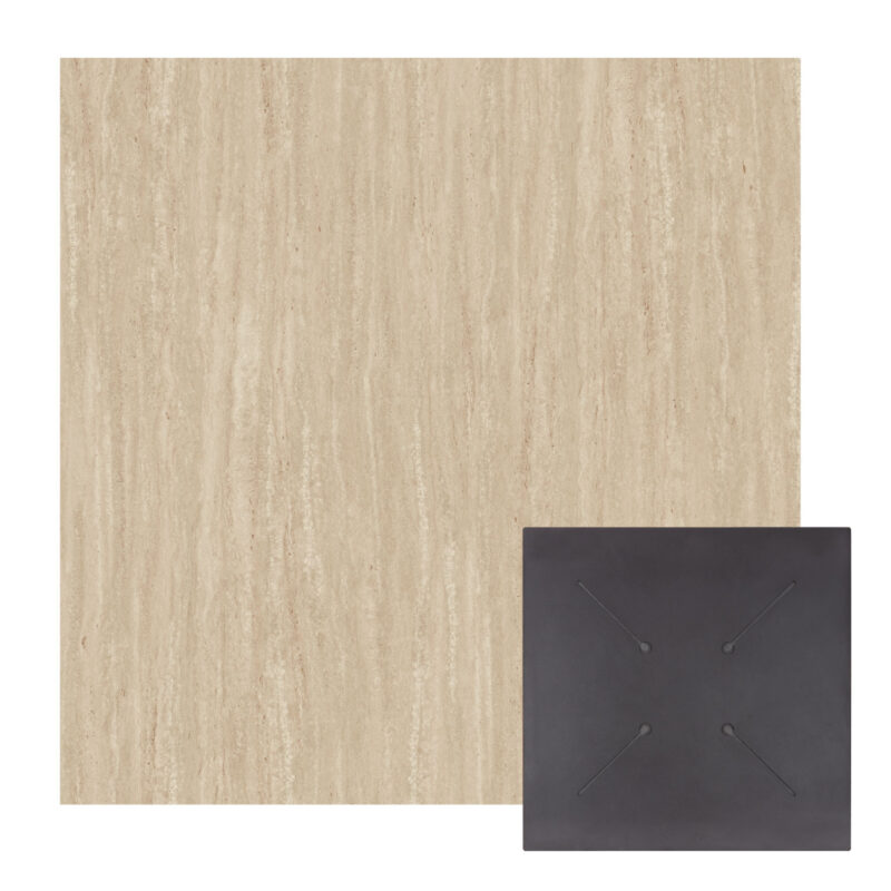 ΕΠΙΦΑΝΕΙΑ ΤΡΑΠΕΖΙΟΥ HPL ΤΕΤΡΑΓΩΝΗ HM5838.35 TRAVERTINE 70x70εκ. (Σετ 2 τμχ)