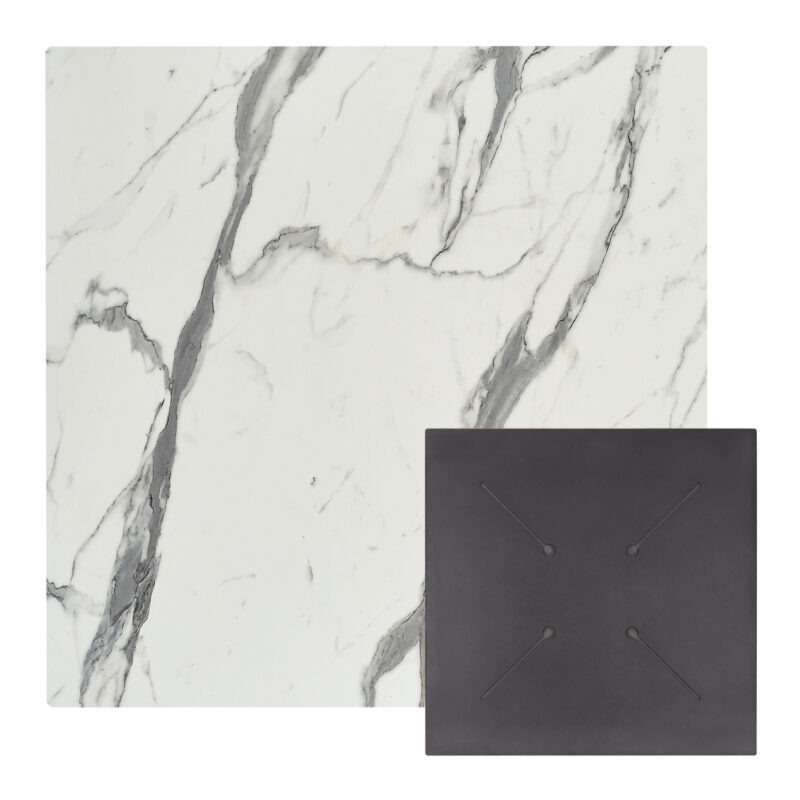 ΕΠΙΦΑΝΕΙΑ ΤΡΑΠΕΖΙΟΥ HPL ΤΕΤΡΑΓΩΝΗ HM5837.31 WHITE MARBLE 60x60εκ. (Σετ 2 τμχ)