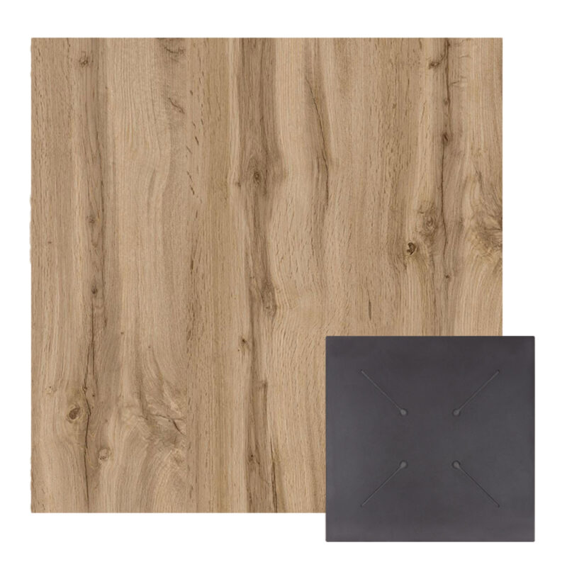 ΕΠΙΦΑΝΕΙΑ ΤΡΑΠΕΖΙΟΥ HPL ΤΕΤΡΑΓΩΝΗ HM5837.36 ΟΨΗ OAK 60x60εκ. (Σετ 2 τμχ)