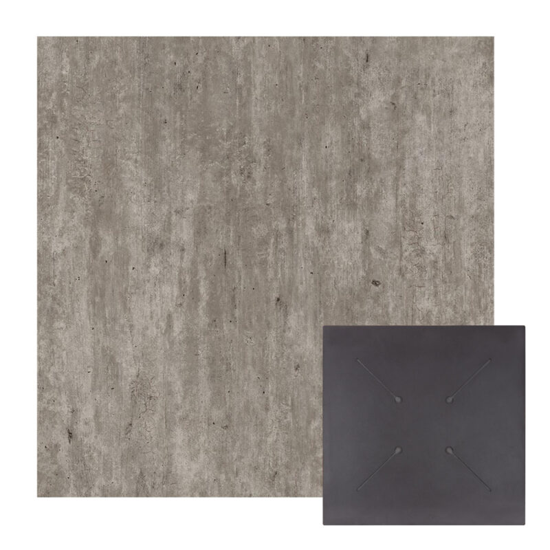 ΕΠΙΦΑΝΕΙΑ ΤΡΑΠΕΖΙΟΥ HPL ΤΕΤΡΑΓΩΝΗ HM5838.37 CONCRETE 70x70εκ. (Σετ 2 τμχ)