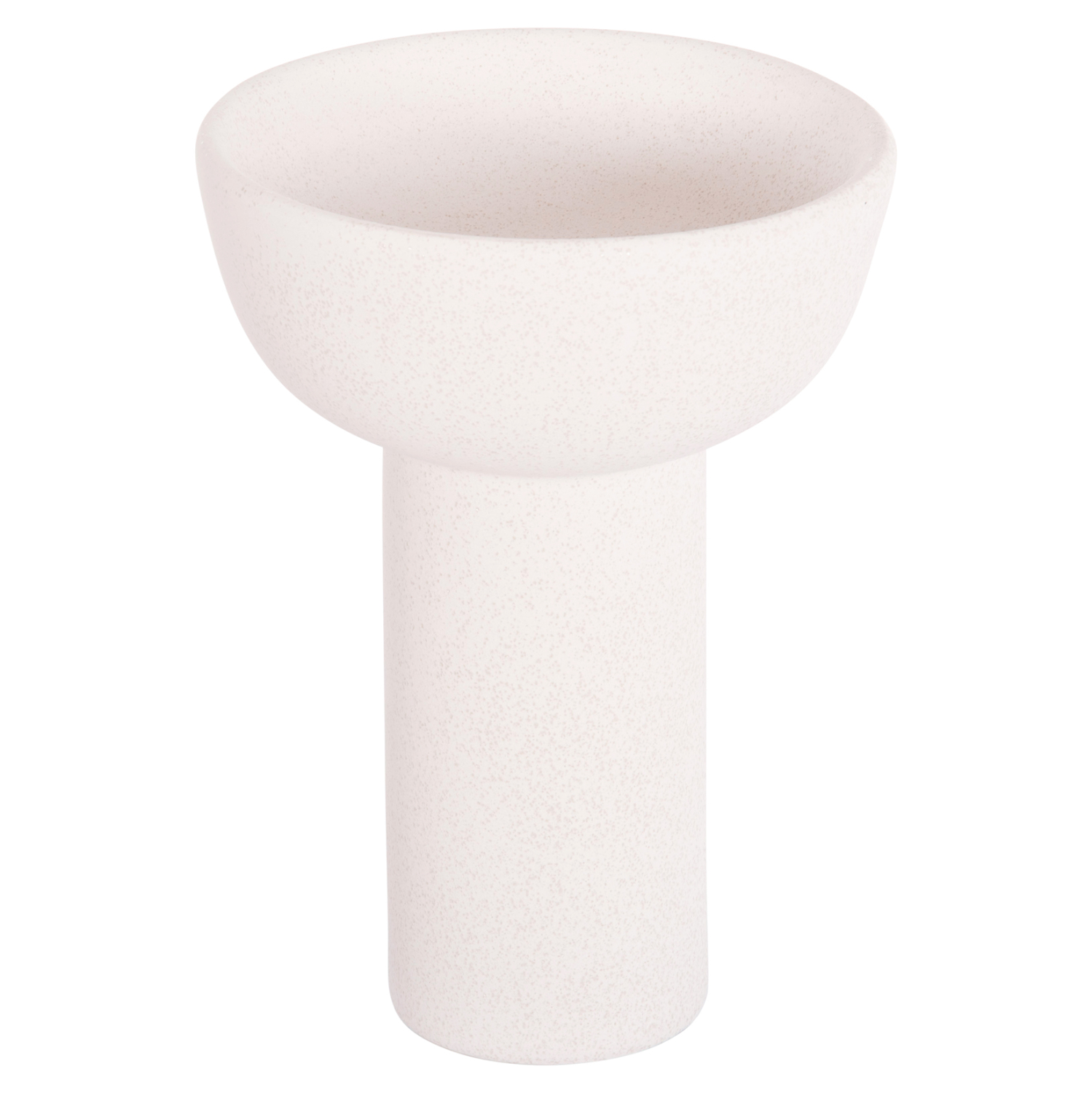 ΕΠΙΤΡΑΠΕΖΙΟ ΚΕΡΑΜΙΚΟ ΔΙΑΚΟΣΜΗΤΙΚΟ ELENDIL HM4602.01 ΥΠΟΛΕΥΚΟ ΚΡΥΣΤΑΛΛΙΚΟ Φ23x32Υ εκ.