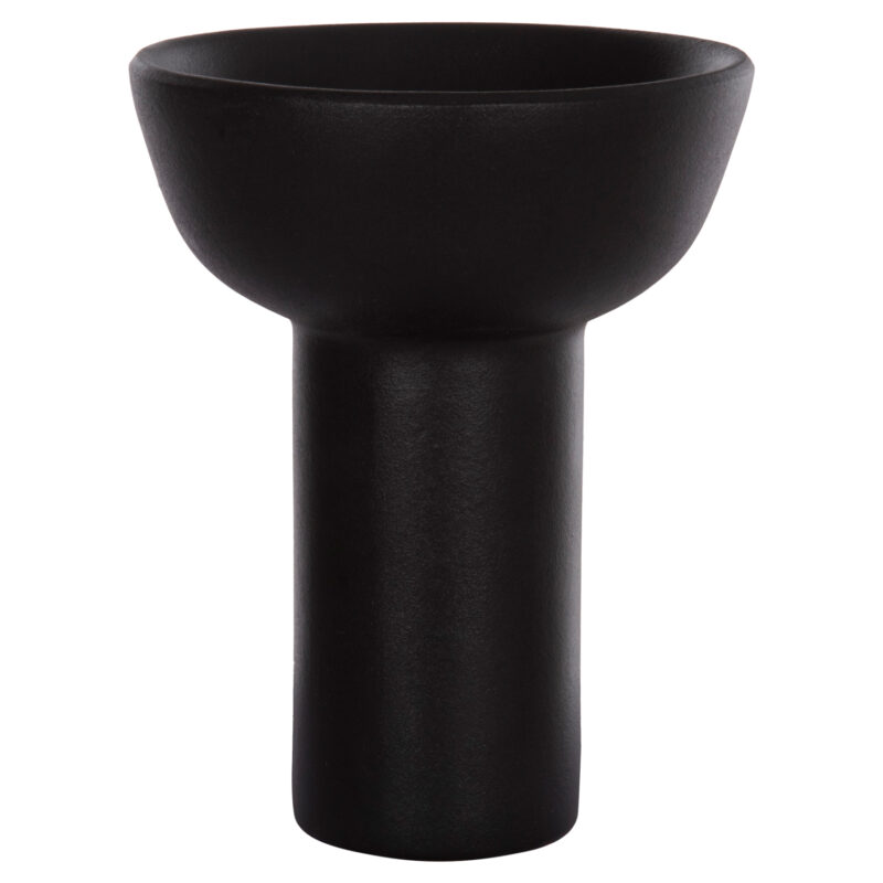 ΕΠΙΤΡΑΠΕΖΙΟ ΚΕΡΑΜΙΚΟ ΔΙΑΚΟΣΜΗΤΙΚΟ ELENDIL HM4603.02 ΜΑΥΡΟ ΜΑΤ Φ20x26.5Υεκ