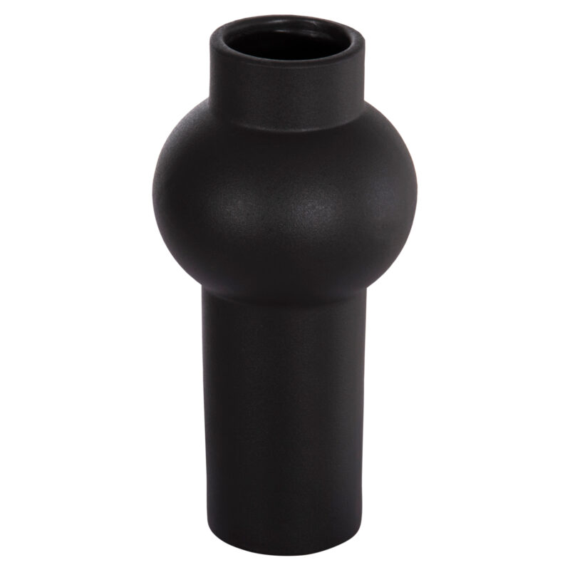 ΕΠΙΤΡΑΠΕΖΙΟ ΚΕΡΑΜΙΚΟ ΔΙΑΚΟΣΜΗΤΙΚΟ SCEPTER HM4605.02 ΜΑΥΡΟ ΜΑΤ Φ15x30Υ εκ.