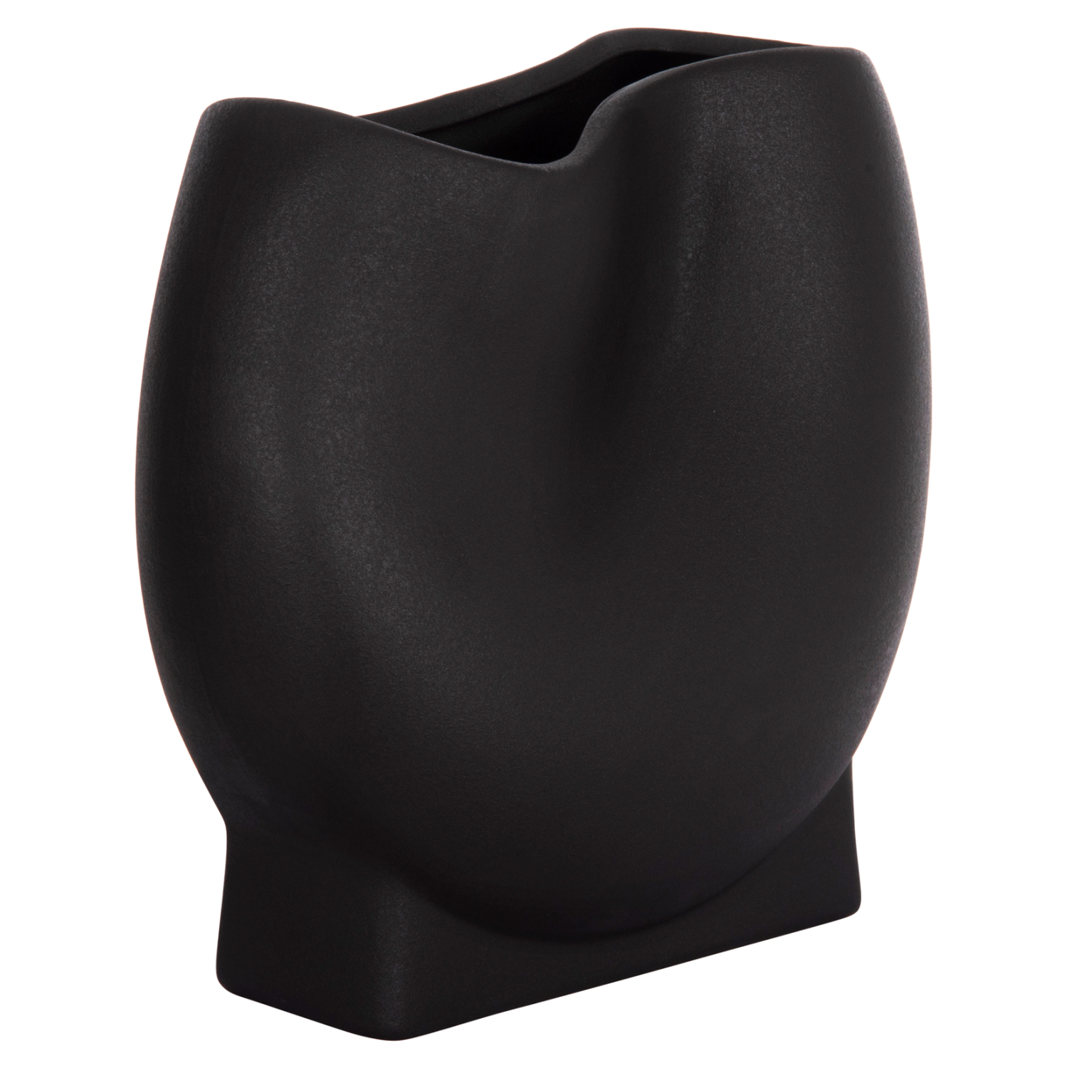 ΕΠΙΤΡΑΠΕΖΙΟ ΚΕΡΑΜΙΚΟ ΔΙΑΚΟΣΜΗΤΙΚΟ GLAZE HM4610.02 ΜΑΥΡΟ ΜΑΤ 26x14x25Υεκ