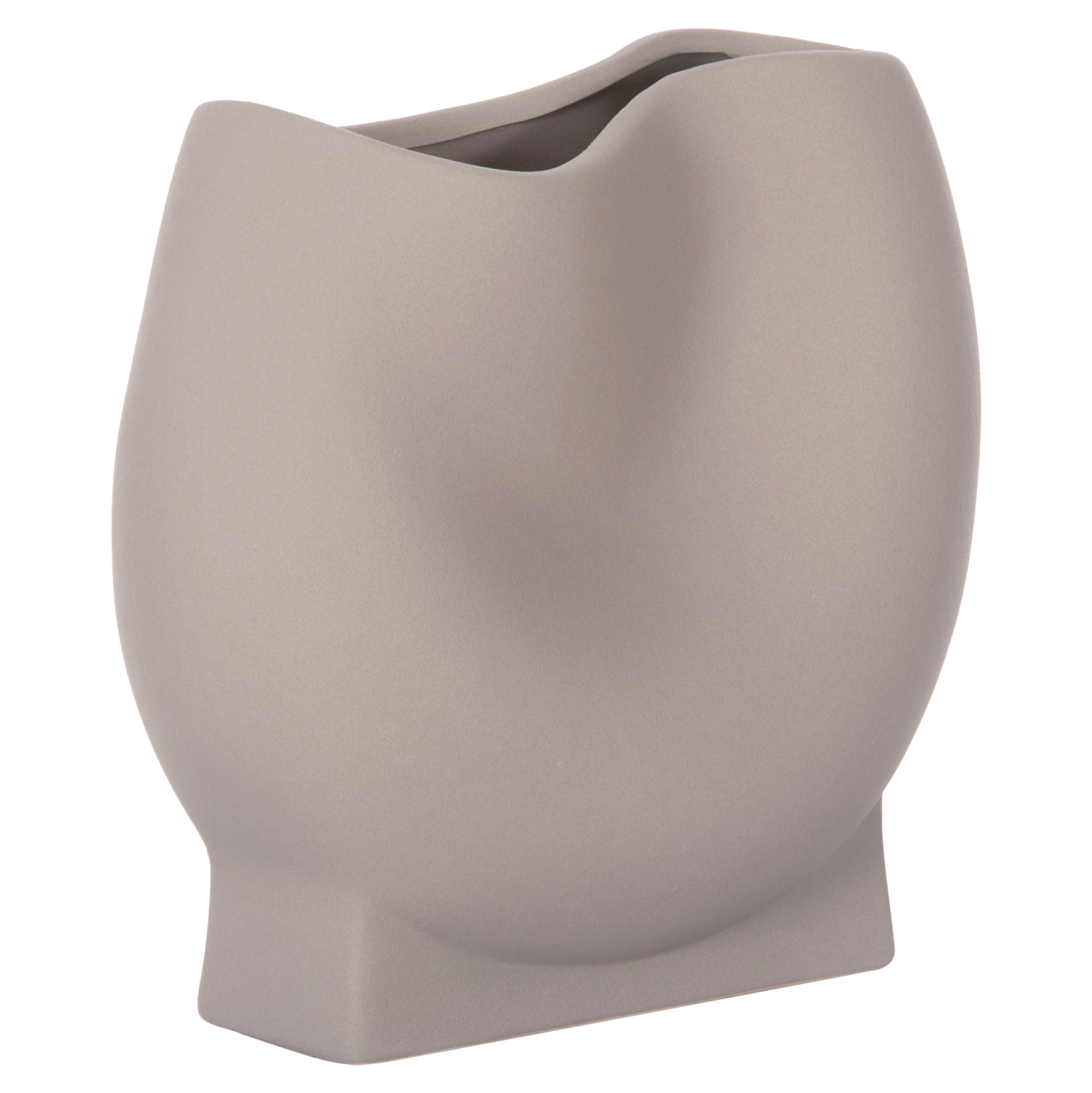 ΕΠΙΤΡΑΠΕΖΙΟ ΚΕΡΑΜΙΚΟ ΔΙΑΚΟΣΜΗΤΙΚΟ GLAZE HM4610.03 ΓΚΡΙ ΜΑΤ 26x14x25Υεκ