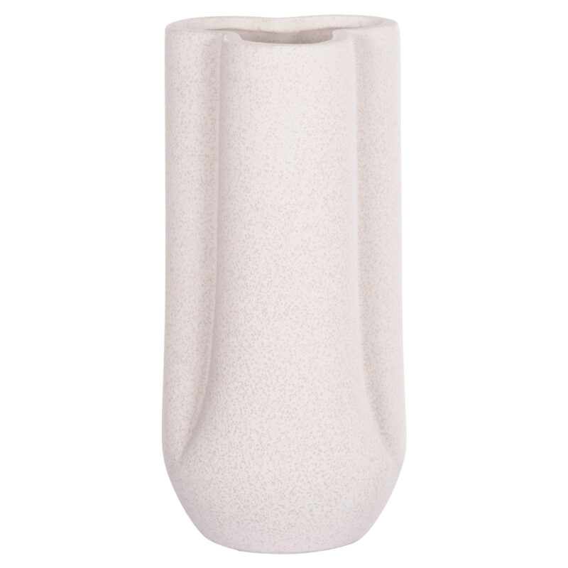 ΕΠΙΤΡΑΠΕΖΙΟ ΚΕΡΑΜΙΚΟ ΔΙΑΚΟΣΜΗΤΙΚΟ GLAZE HM4612.01 ΚΡΥΣΤΑΛΛΙΚΟ ΥΠΟΛΕΥΚΟ Φ14x29Υεκ