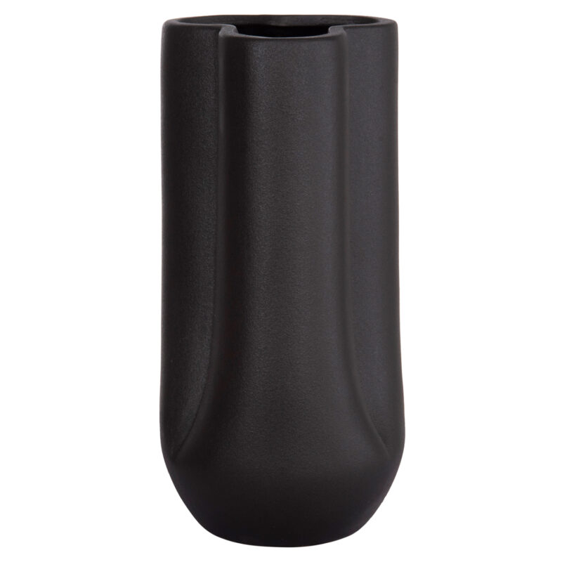ΕΠΙΤΡΑΠΕΖΙΟ ΚΕΡΑΜΙΚΟ ΔΙΑΚΟΣΜΗΤΙΚΟ GLAZE HM4612.02 ΜΑΥΡΟ ΜΑΤ Φ14x29Υεκ