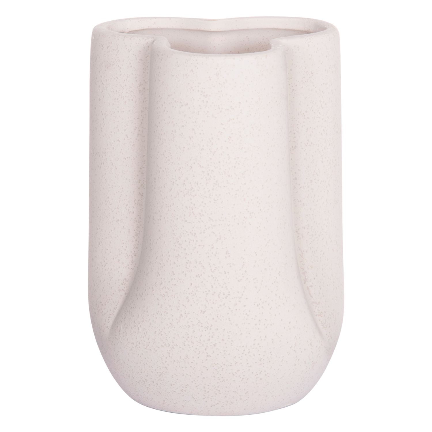 ΕΠΙΤΡΑΠΕΖΙΟ ΚΕΡΑΜΙΚΟ ΔΙΑΚΟΣΜΗΤΙΚΟ GLAZE HM4613.01 ΚΡΥΣΤΑΛΛΙΚΟ ΥΠΟΛΕΥΚΟ Φ16x22Υεκ