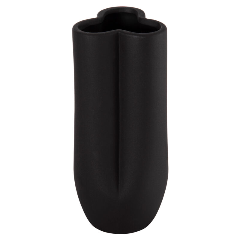 ΕΠΙΤΡΑΠΕΖΙΟ ΚΕΡΑΜΙΚΟ ΔΙΑΚΟΣΜΗΤΙΚΟ GLAZE HM4611.02 ΜΑΥΡΟ ΜΑΤ Φ14x34Υ εκ.