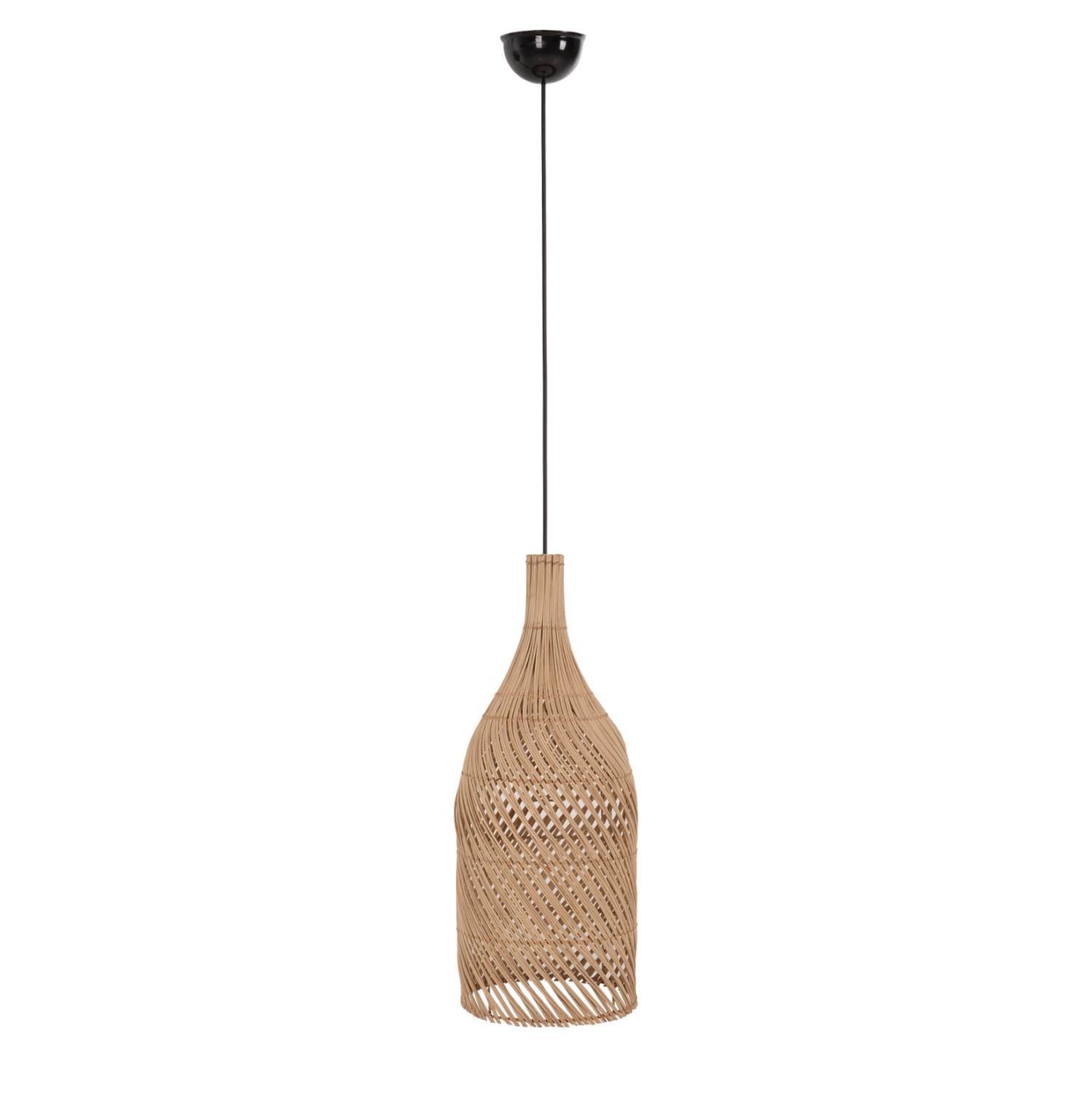 ΦΩΤΙΣΤΙΚΟ ΟΡΟΦΗΣ CARBOY HM7884 ΚΡΕΜΑΣΤΟ ΑΠΟ RATTAN ΣΕ ΦΥΣΙΚΟ ΧΡΩΜΑ Φ28x163,5Yεκ.