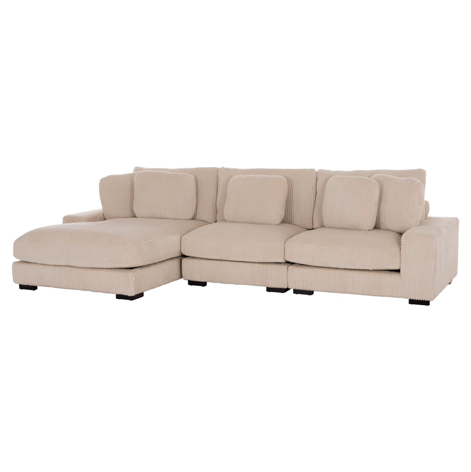 ΚΑΝΑΠΕΣ ΑΡΙΣΤΕΡΗ ΓΩΝΙΑ CRANFIELD HM3287.02L ΜΠΕΖ ΡΙΓΕ ΥΦΑΣΜΑ 315x167(γωνία)x67Υεκ.