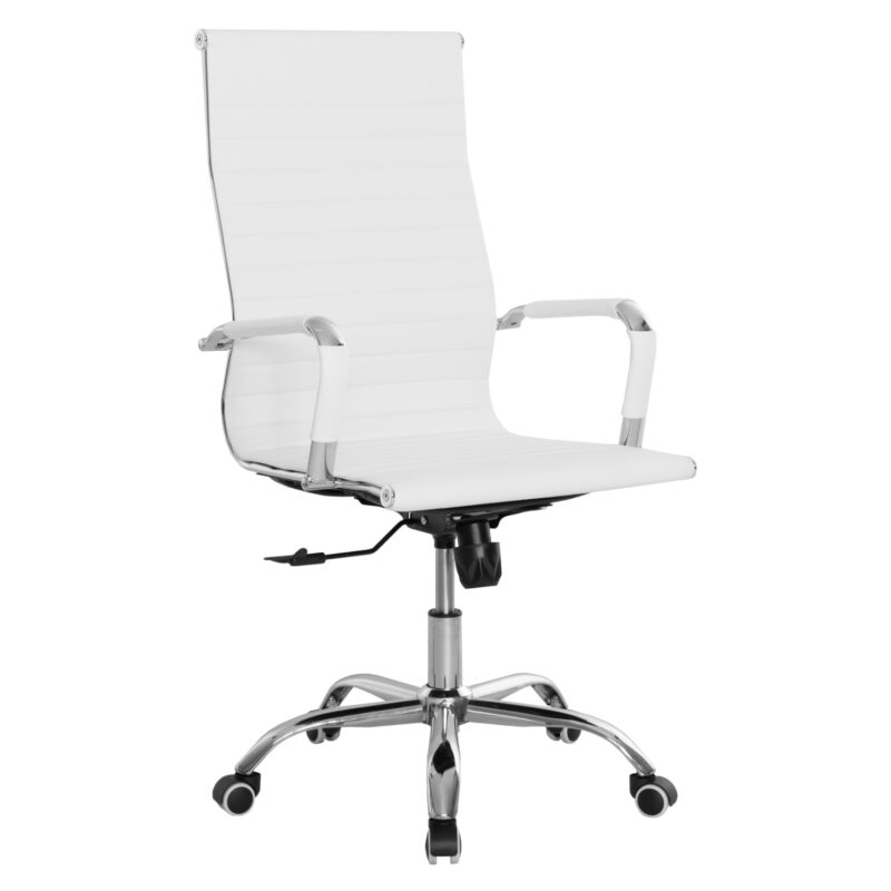 ΚΑΡΕΚΛΑ ΓΡΑΦΕΙΟΥ BOSS ΔΙΕΥΘΥΝΤΟΥ HM1059.32 ΛΕΥΚΟ PU ΠΟΔΙ ΧΡΩΜΙΟΥ 53x57x109Υεκ.