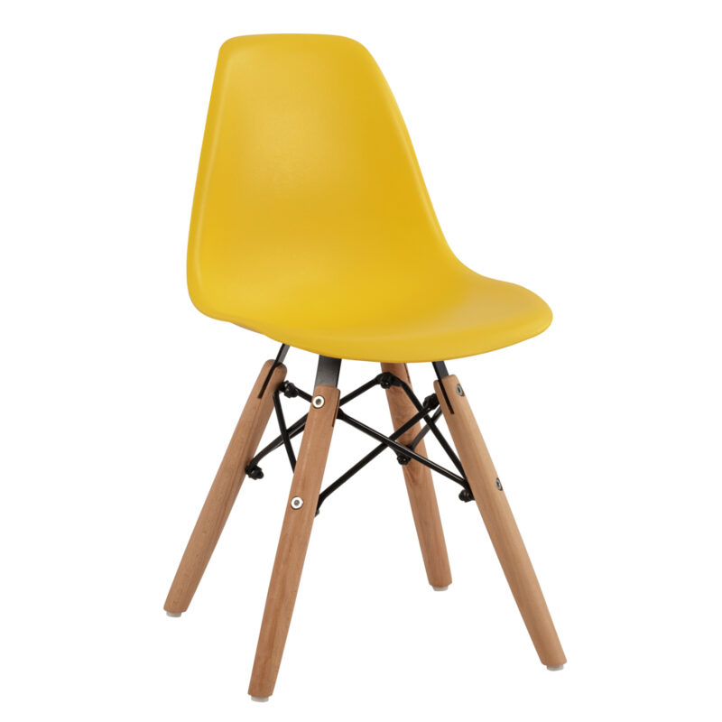 ΚΑΡΕΚΛΑ TWIST KID ΤΜΧ.HM8453.04 ΞΥΛΙΝΑ ΠΟΔΙΑ &ΚΑΘΙΣΜΑ ΚΙΤΡΙΝΟ PP 30,5Χ33Χ59 ΕΚ (Σετ 4 τμχ)