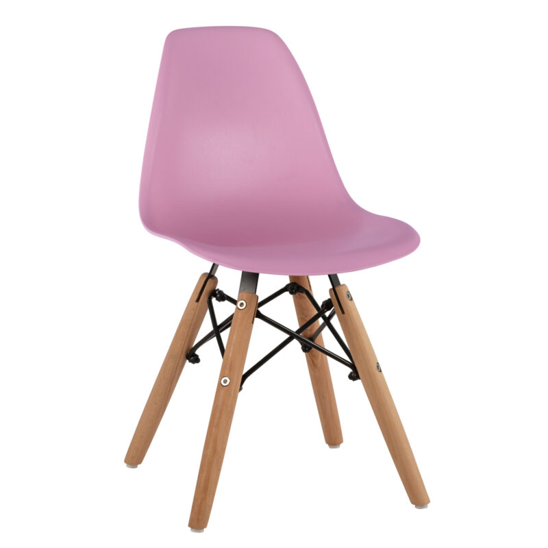 ΚΑΡΕΚΛΑ TWIST KID ΤΜΧ.HM8453.05 ΞΥΛΙΝΑ ΠΟΔΙΑ & ΚΑΘΙΣΜΑ ΡΟΖ PP 30,5Χ33Χ59 ΕΚ (Σετ 4 τμχ)