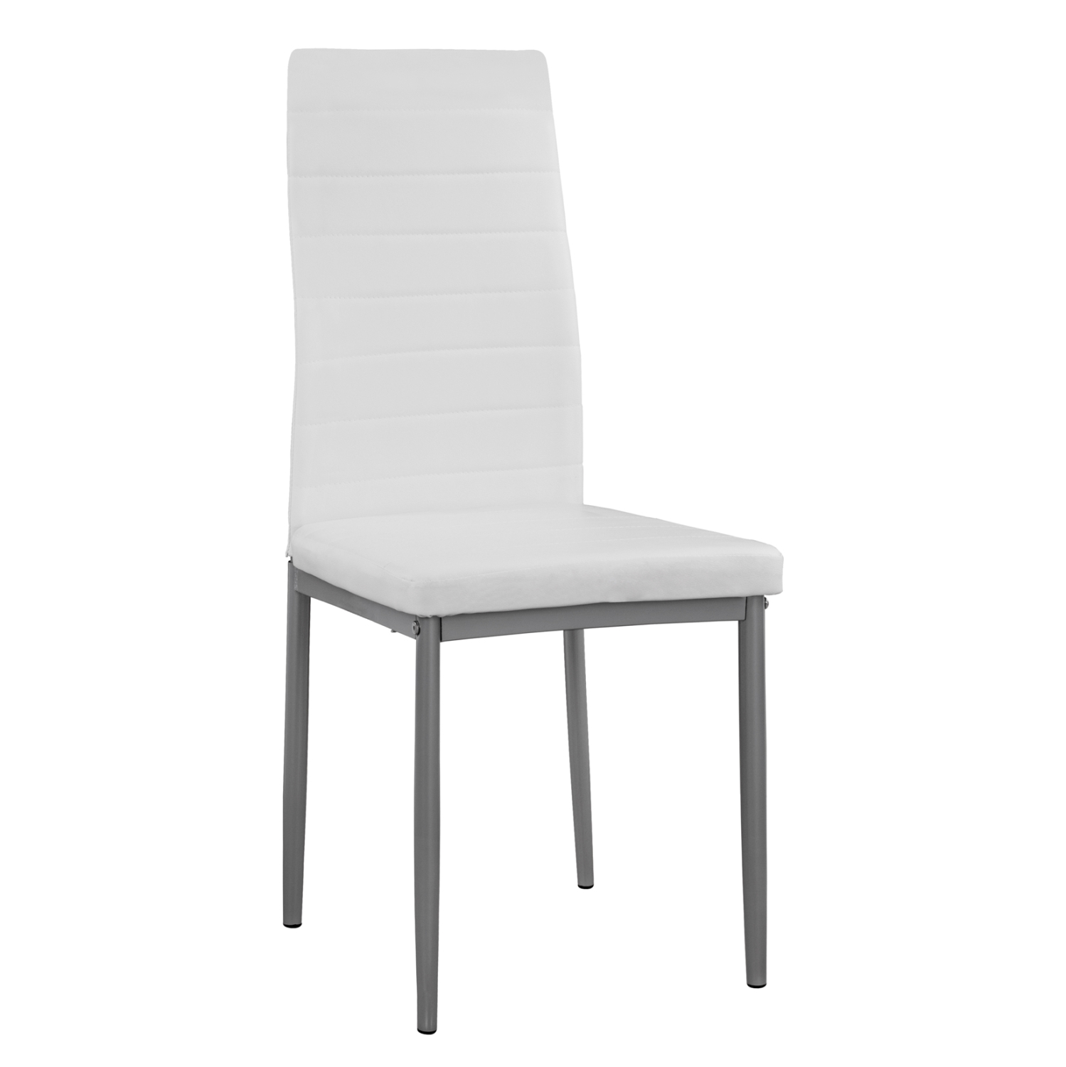 ΚΑΡΕΚΛΑ ΜΕΤΑΛΛΙΚΗ LADY HM0037.11 ΛΕΥΚΟ PU ΜΕΤΑΛΛΙΚΟ ΣΚΕΛΕΤΟ K/D 40x48x95Y εκ. (Σετ 4 τμχ)