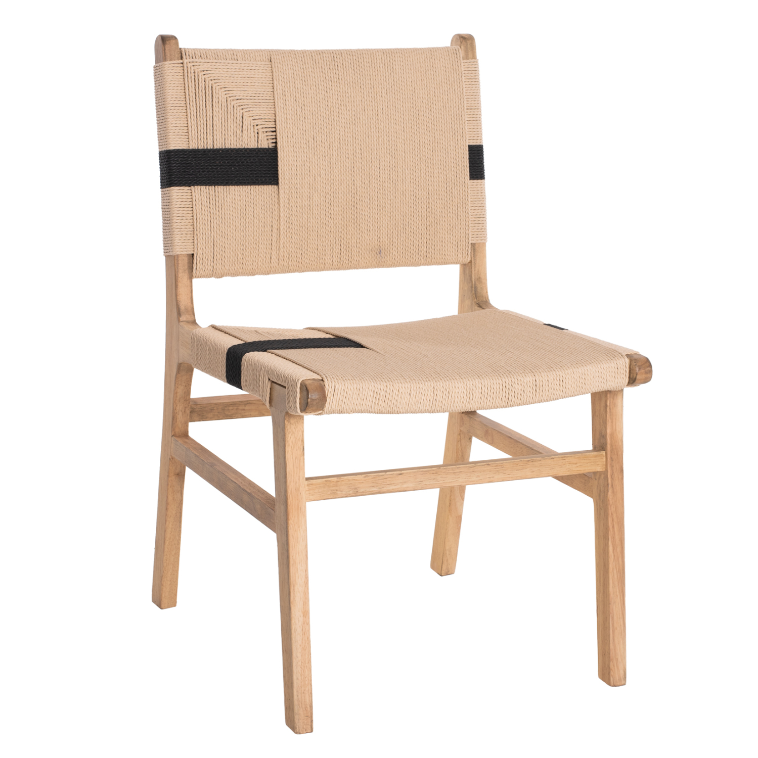ΚΑΡΕΚΛΑ RUBBERWOOD ΚΑΙ ΣΧΟΙΝΙ ΣΕ ΦΥΣΙΚΟ RUSTIC 50x60x88Yεκ.HM9323.01 (Σετ 2 τμχ)