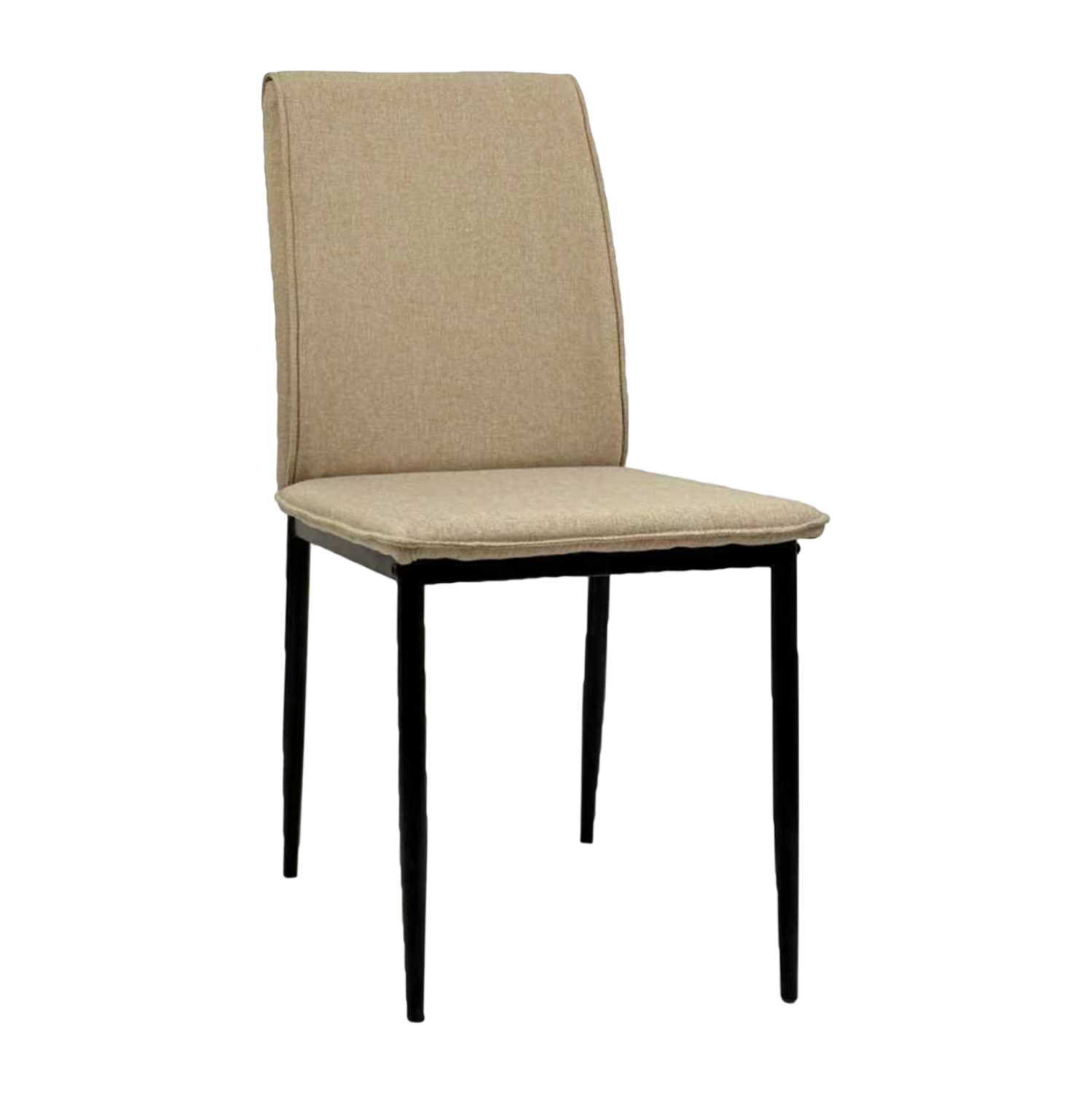 ΚΑΡΕΚΛΑ ΤΡΑΠΕΖΑΡΙΑΣ PERKY HM18347.04 ΜΠΕΖ ΥΦΑΣΜΑ-ΜΕΤΑΛ. ΠΟΔΙΑ ΜΑΥΡΑ 44x60x87Υεκ (Σετ 4 τμχ)