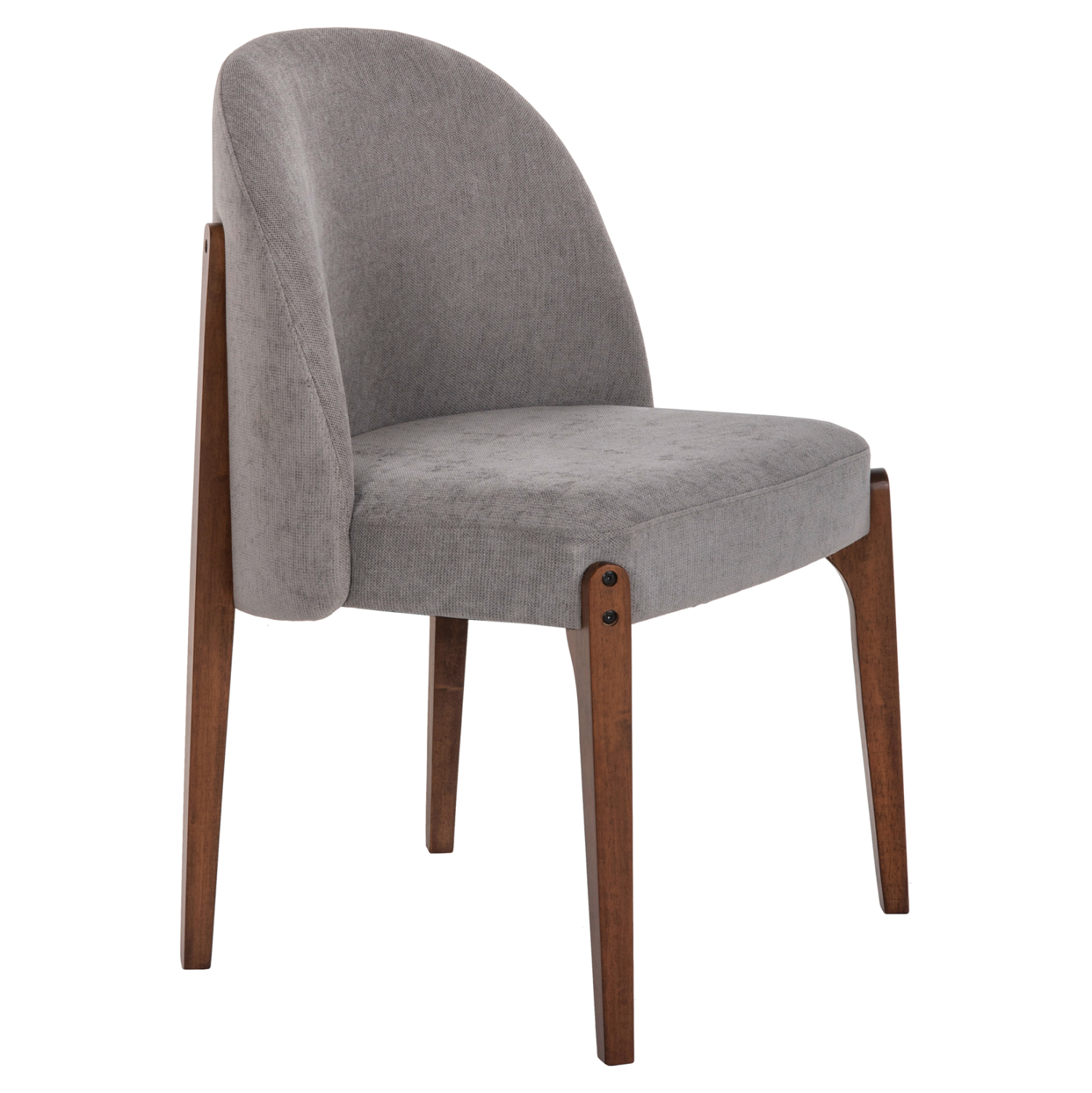 ΚΑΡΕΚΛΑ ΤΡΑΠΕΖΑΡΙΑΣ RAMMER HM9744.01 RUBBERWOOD ΣΕ ΚΑΡΥΔΙ-ΓΚΡΙ ΥΦΑΣΜΑ 57x55x86Υεκ. (Σετ 2 τμχ)